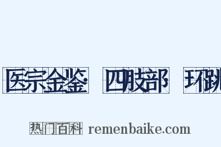 医宗金鉴·四肢部·环跳是什么意思的图片